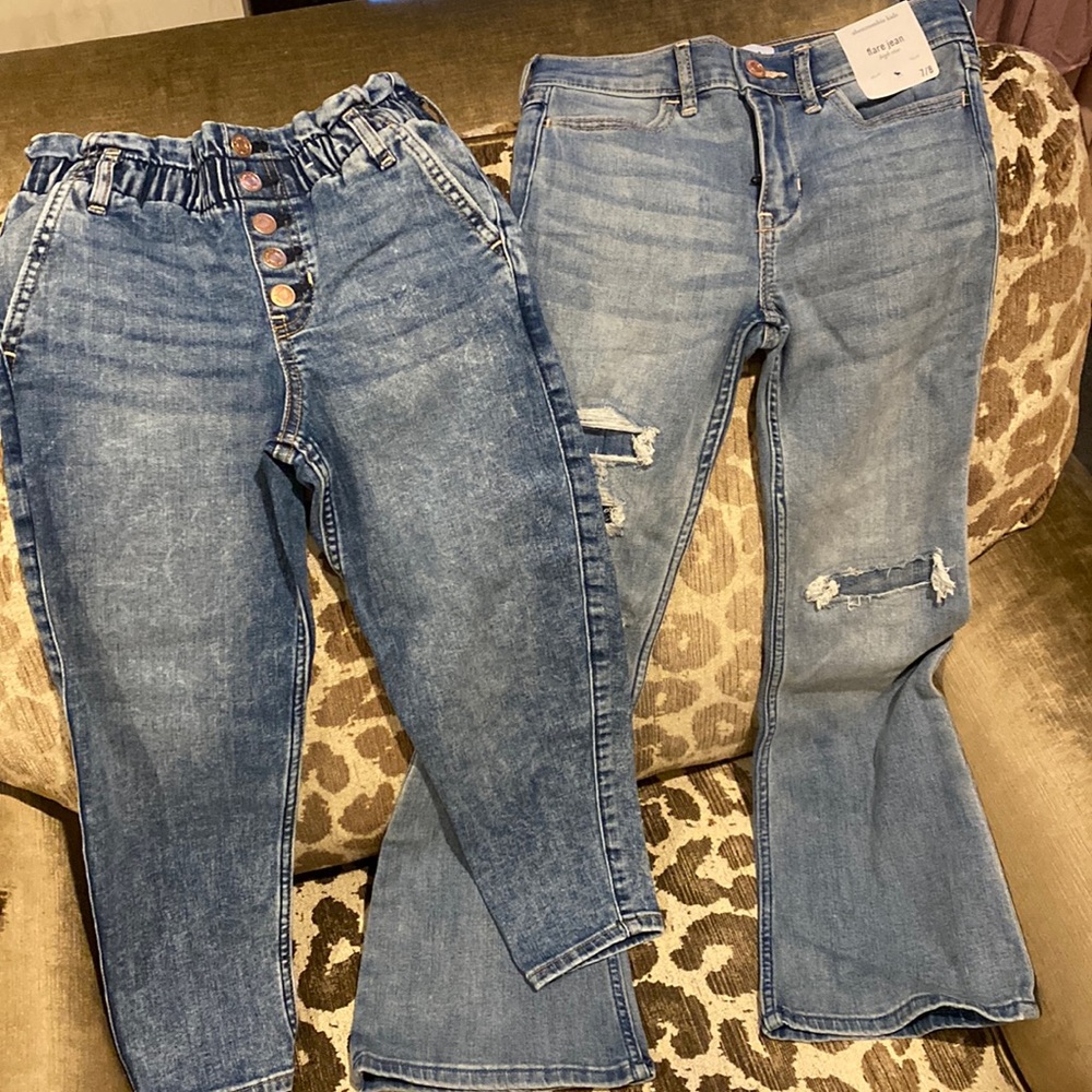 Girls Abercrombie kids jeans bundle in size 7/8
